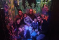 La petite familles à l'aquarium de St-Malo